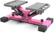 Stair Stepper Exercise Machine,Mini Steppers Under Desk,Stair Climber w/Handlebar and Resistance Band,Twist Stepper Equipment for Home Gym