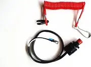 SouthMarine Boat Motor Kill Stop Switch & Safety Tether Lanyard for Yamaha/Tohatsu/Honda Outboard Motor 6E9-82575-00 6E9-82575-01 6E9-82575-02 65W-82575-00 65W-82575-0, fit Sierra 18-65450