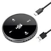 Upgraded USB Conference Microphone with Speaker, Laptop Omnidirectional Computer