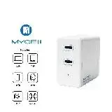 在飛比找遠傳friDay購物優惠-MYCELL 50W 雙PD 全兼容智能充電器