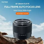 VILTROX 20mm F2.8 Auto Focus Large Aperture Full Frame Lens for Sony FE Camera