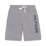 【TOMMY HILFIGER】TOMMY 經典印刷文字圖案棉短褲 休閒褲-灰色(平輸品)