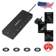 USB-C KVM Switch for Dual Displays with 60W Power Delivery & 4K Resolution