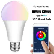 E27 E26 B22 RGBW Smart LED Light Bulb 7W WiFi IOS Android Amazon Alexa Google