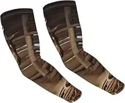 [FHEDVBN] American West Rodeo Arm Sleeves Compression Arm Covers for Men Women Outdoor Sun Sleeves Cooling Sports Sleeve, Black