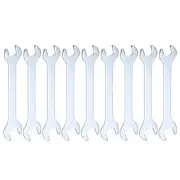 10pcs Double Open End Thin Wrench 8mm x 10mm Metric U-Shaped Spanner