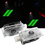 Qianjiang 2Pcs/Set Car Door Lights For Charger 2010-present, Courtesy LED Ghost Shadow Light Projector Lamps Accessories (Green)