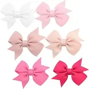 LRXIYODE 12Pcs Hair Bows Clips for Lightweight and Comfortable Barrettes Stylish Accessories for All Occasions Skin Friendly Design