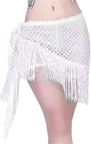 [HAMKVBPR] Belly Dance Hip Scarf Belly Dance Waist Chain Hip Towel Wrap Skirt Dance Waist Towel for Women