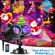 2 in 1 Christmas Projector LED Laser Decorations Lights In/Outdoor Party Light