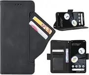 [GoshukunTech] Phone Cover for Google Pixel 7 Pro 5G,for Pixel 7 Pro 5G Wallet Case[ 5 Card Slots Leather Wallet ] Soft TPU Inner Case Flip Cover Stand Feature -Black