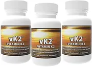 3 Pack of vK2 -Vitamin K2 (MK4 and MK7)