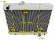 4 Row Alliant Champion Radiator 1680 for 1965 66 1967 Pontiac Tempest V8 Engine