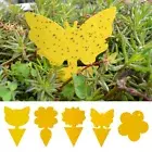 10Pcs Yellow Sticky Glue Paper Butterfly Insect Trap Catcher Killer Fly Aphids