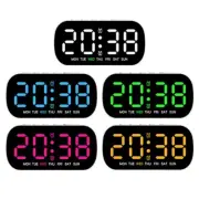 Multifunction Digital LED Clock with Voice Activation and Date Display