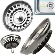 1pc Kitchen Sink Stainless Steel Strainer Waste Plug Filter Drain Stopper Basket