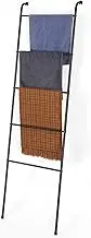 Blanket Ladder Towel Ladder for Bathroom Blanket Rack for Living Room Bathroom Laundry Room Black