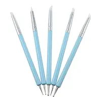 Silicone Nail Tools - Double Tipped Silicone Clay Sculpting Tools | Ceramic Brushes, Point Drill Pen For Chinese New Year, Valentine's Day, Mother's Day