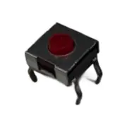 Pack of 10 101-TS6711T2604-EV Tactile Switches 6x6mm 260gf RED