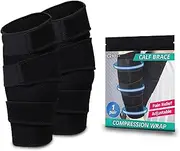 Calf Brace for Torn Calf Muscle, Adjustable Shin Splint Support, Calf Compression Sleeve for Lower Leg Injury, Strain - Calf Pain Relief for Men and Women Fitness, Running,Football (2)
