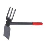 Gardening Hoe with Rake Compact Manual Hand Weeder Tool for Transplanting