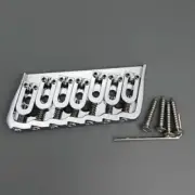 7 String Multi Scale Guitar Bridge Fits LTD and Sterling Style Guitars - Chrome