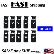 10 PACK --- Cord Lock Toggles Stopper for sewing and making hats & hoodies