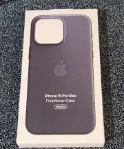 iPhone 15 Pro Max FineWoven Case with MagSafe Black Genuine Apple Case