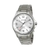 在飛比找momo購物網優惠-【LICORNE】都會時尚 鈦金屬輕量化男仕手錶 銀X白 L