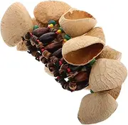 UPKOCH African Handbell Bracelet Natural Musical Instrument for Percussion Effortless Ages for Drum Accompaniment Unique Design