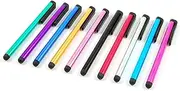 MEZON [10 Pack] Universal Capacitive Touch Screen Stylus Pens – Vibrant Colours, Convenient Size 10cm, Lightweight Design – Compatible with All Tablets and Smartphones (Stylus Regular)