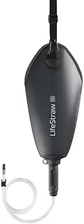 LifeStraw Peak Series Compact Gravity Water Filter System with Safe Water Storage, Dark Grey, 3 Litre Capacity