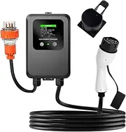 EV Car Charger 7KW 32A Type 2 Electric Vehicle Charging Stations Home Car Smart EV Wall Charging Charger with 5M Cable (3 PIN Plug)