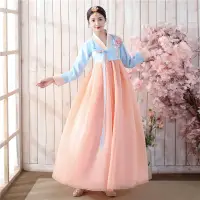 在飛比找淘寶網優惠-2024傳統韓國古代女士婚慶韓服朝鮮民族服裝年會舞蹈表演出服