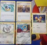 Pokemon MISPRINTS LOT OF 5 - Eevee, Meltan, Minccino, FEATHER BALL, CYLLENE - NM