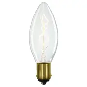 Retro Candle incandescent Globes in Clear