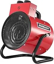 Industrial Fan Heater2000W 2-in-1 Portable Electric Space Heater Freestanding Carpet Dryer with SAA Red