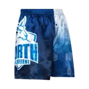 North Melbourne Kangaroos AFL AF9814 Boys Team Logo Printed Satin Boxer Shorts