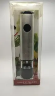 Cole & Mason Stainless Steel Electronic Salt and Pepper Mill