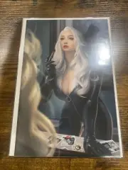 AMAZING SPIDER-MAN #26 * NM+ * WARREN LOUW UNMASKED VIRGIN VARIANT BLACK CAT