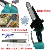 Mini Cordless Chainsaw Set 6/8" Electric Brushless Saw Cutter For Makita LXT 18V