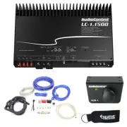 AudioControl LC-1.1500 amplifier, ACR-1 Dash Remote, And Wiring Kit