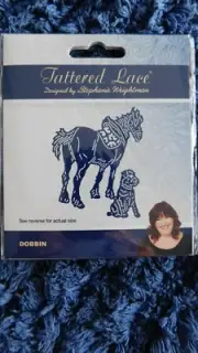 DOBBIN DIE SET 433312 - Tattered Lace - cute HORSE & DOG