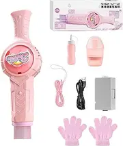 Bubble Maker Machine - Electric Machine Bubble Toys Blower | Rechargeable Backyard Games Interactive Toys for Kids Adults, Birthday Wedding Party Supplies