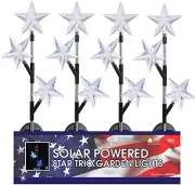 Four Seasons Courtyard SOT866BB-12 LED Star Solar Stake, Red, White & Blue -