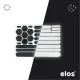 【Elos 都會滑板】Elos戶外用黑色高亮度反光貼(安全貼紙 戶外安全 3M製)