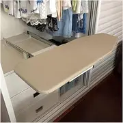 Retractable Ironing Board,Hidden Space Saving Ironing Board,Pull-Out Folding Ironing Board for Small Space Wardrobe Cloakroom Apartment Home(Beige)