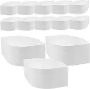 [BESTYASH] Large Quantity 20pcs Paper Chef Caps Disposable Chef Hat for Restaurant Kitchen BBQ Event Hair Pollution Protection White