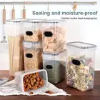 Pantry Organization Containers Flour Sugar Storage Set of 4 5.2l Crisper Boxes