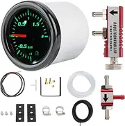 2 52mm Universal Turbo Boost Gauge with Manual Boost Controller kit Aluminum Alloy 1‑30PSI Adjustable
